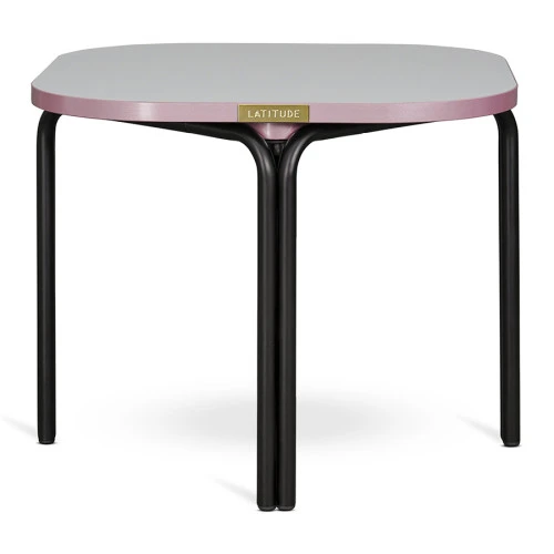 Столик кофейный ror, 50х50 см, черный/серый/розовый
