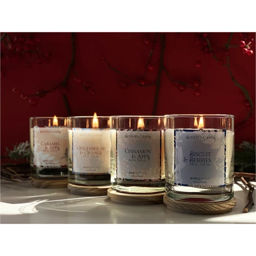 Свеча ароматическая gifting, cinnamon&apple, 40 ч