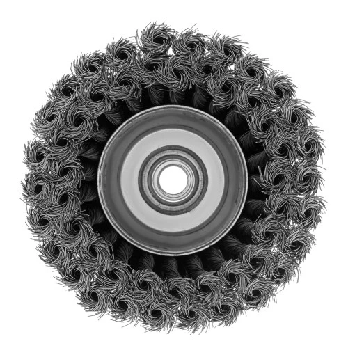 Щетка для УШМ, 125 мм, М14, "чашка", двухрядная, крученая проволока 0.35 мм Matrix
