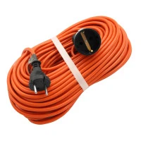 Удлинитель-шнур силовой 30 м, 6А, тип УХз6, ПВС, 1 розетка без заземления Сибртех