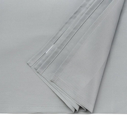 Скатерть серого цвета с фактурным жаккардовым рисунком из хлопка из коллекции essential, 180х260 см