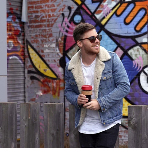 Кружка brew cork l 454 мл black