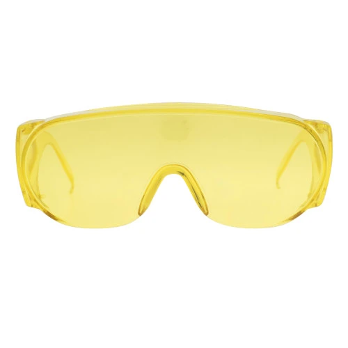 Очки защитные открытого типа, желтые, ударопрочный поликарбонат Сибртех