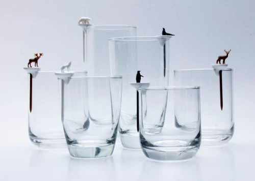 Набор шпажек-маркеров для бокалов cool animal