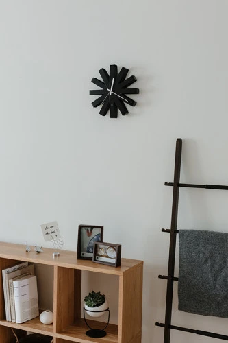 Часы настенные ribbon, D30,5 см, черныe