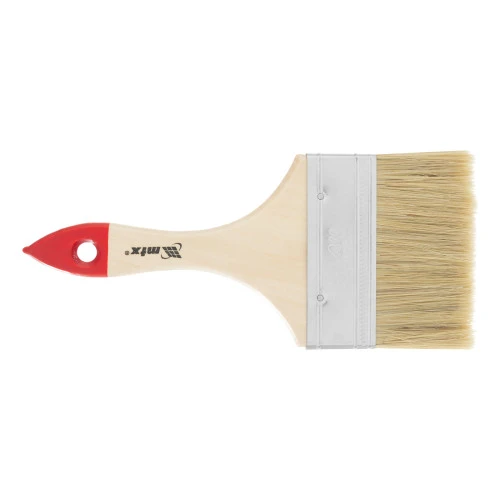 Кисть плоская "Стандарт" 4" (100 мм) натуральная щетина, деревянная ручка MTX
