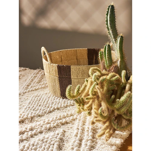 Корзина плетеная круглая bodhran chocolate из коллекции ethnic, размер l