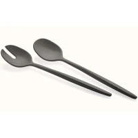 Набор ложек для салата tierra, черные, 2 шт.
