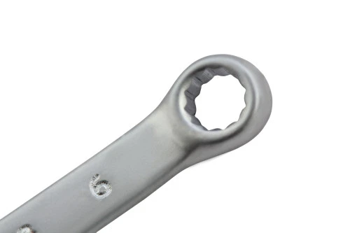 Ключ комбинированный, 6 мм, CrV, матовый хром Matrix