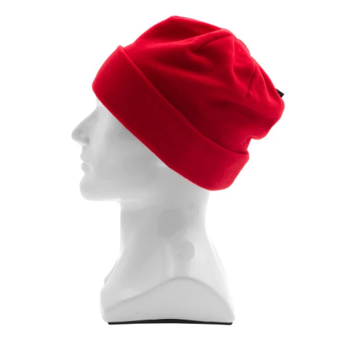 Шапка с отворотом из флиса для взрослых, размер 56-57, красная Сибртех