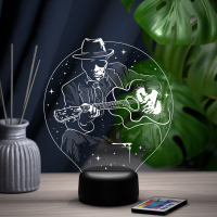 3D светильник  Светильник "Гитарист"