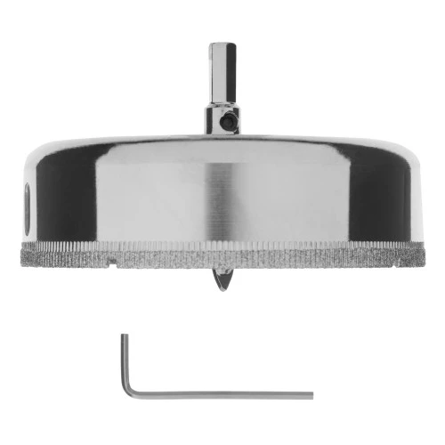 Сверло по керамической плитке и стеклу, 100 х 55 мм, шестигранный хвостовик, с центрующим сверлом Сибртех