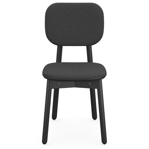 Стул с обивкой saga, рогожка, темно-серый