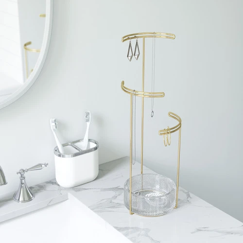 Держатель для украшений tesora, стекло/латунь