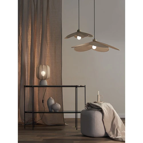 Лампа настольная texture rib, 27х39 см, бежевая