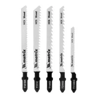 Набор полотен для электролобзика по дереву, 5 шт Matrix Professional