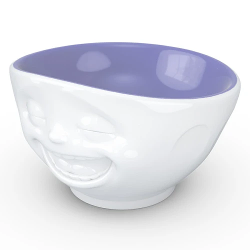 Чаша laughing, 500 мл, белая/лавандовая