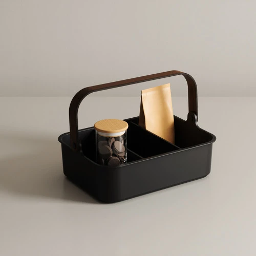 Органайзер bellwood, 37х27 см, черный/орех