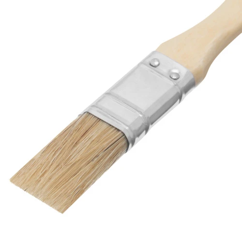 Кисть плоская "Евро" 3/4", натуральная щетина, деревянная ручка MTX