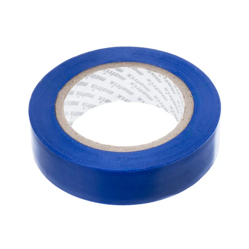 Изолента ПВХ, 15 мм х 10 м, синяя, 150 мкм Matrix