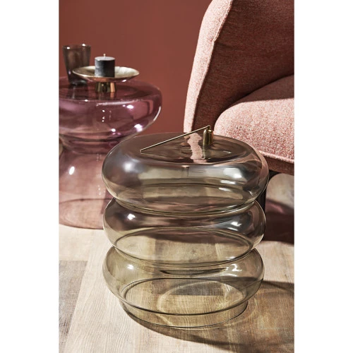 Столик приставной vivlend, D38 см, серо-зеленый