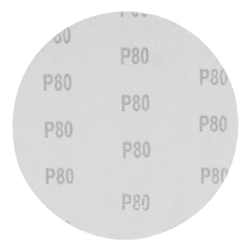 Круг абразивный на ворсовой подложке под "липучку", P 80, 150 мм, 5 шт Matrix