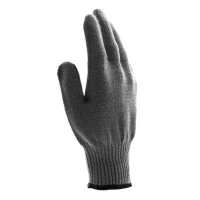Перчатки трикотажные, акрил, серая туча, оверлок Сибртех