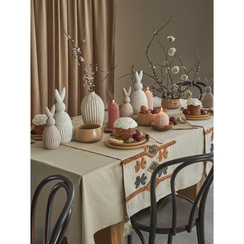 Скатерть из хлопка бежевого цвета из коллекции essential, 170х170 см