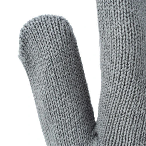 Перчатки трикотажные, акрил, ПВХ гель, "Протектор", серая туча, оверлок Сибртех