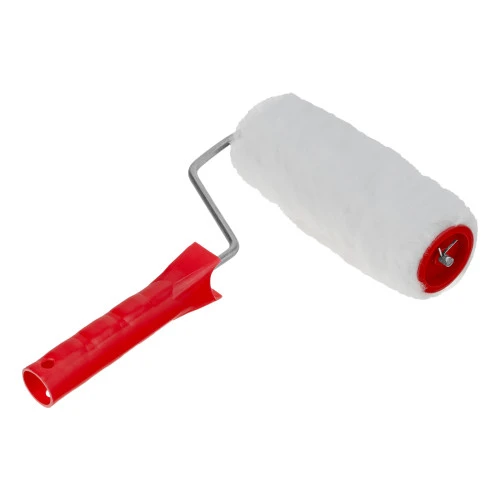 Валик "Искусственный мех", в сборе, 150 мм, D 48 мм, D ручки 6 мм, крепление шплинтом Сибртех