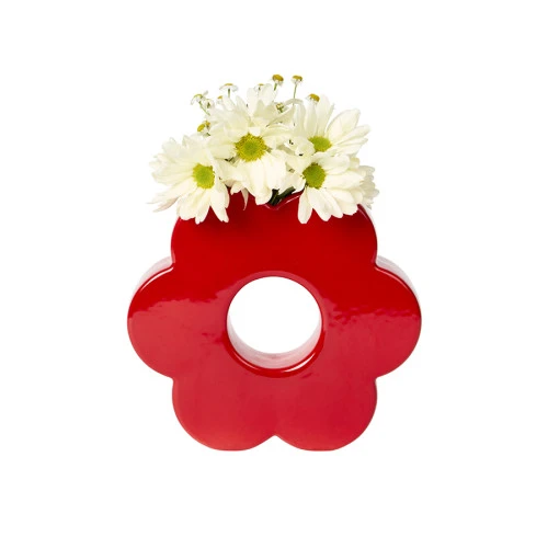 Ваза для цветов daisy, 20 см, красная