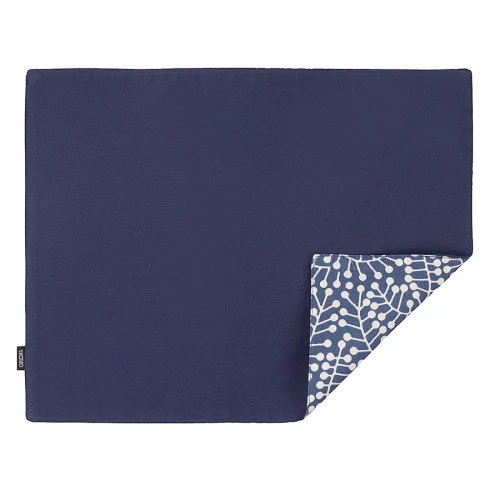 Салфетка двухсторонняя под приборы темно-синяя с принтом Спелая Смородина из коллекции scandinavian touch, 35х45 см