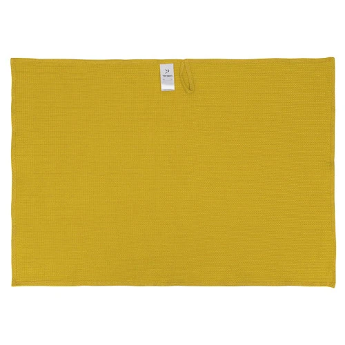 Набор из двух кухонных жаккардовых полотенец горчичного цвета из коллекции essential