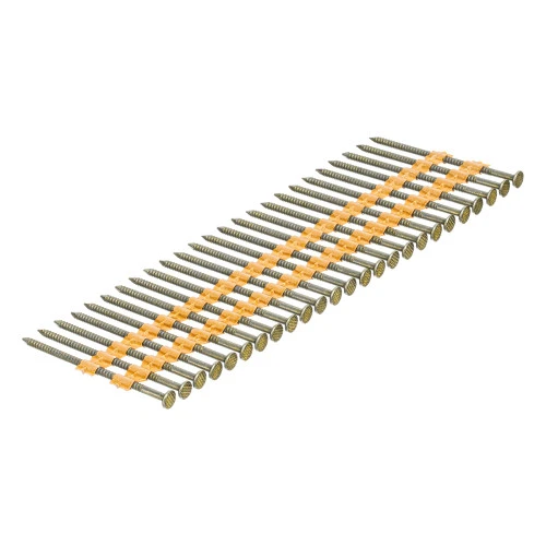 Гвозди для пнев. нейлера (крашен.) длина - 65 мм, диам. - 2,9 мм, 2000 шт. Denzel