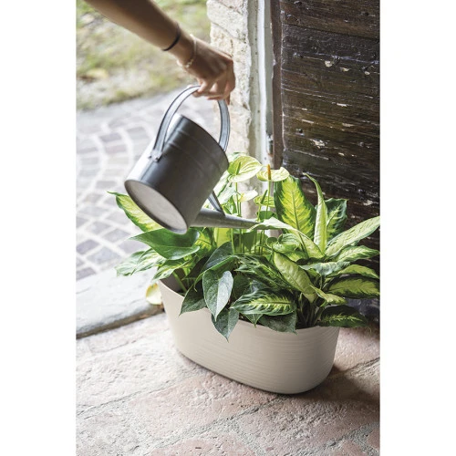 Кашпо для комнатных растений большое tierra, бежевое