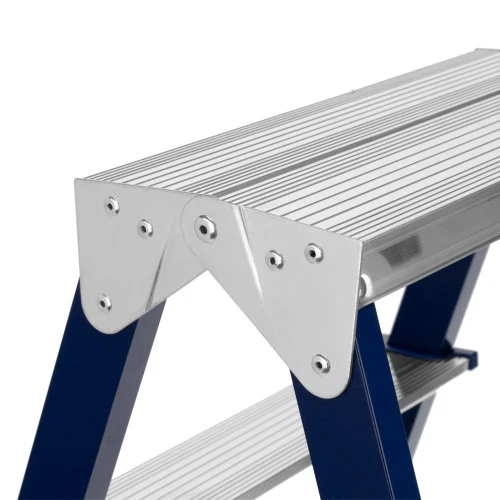 Стремянка двусторонняя 3 ступени, стальная, Сибртех