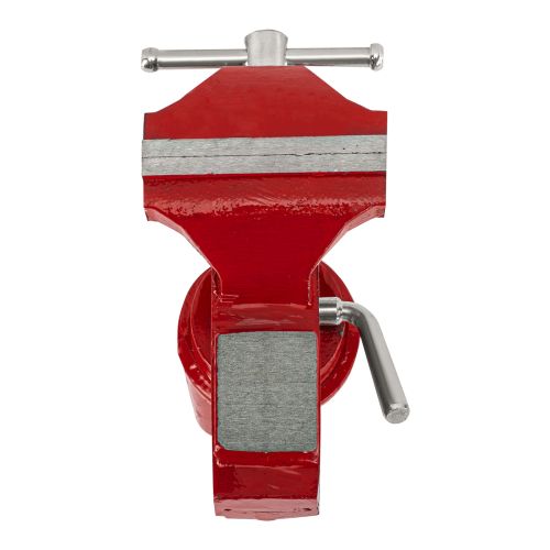 Тиски слесарные, 80 мм, настольные, поворотные, c наковальней MTX