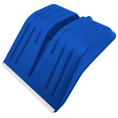 Лопата для уборки снега пластиковая, синяя, 420 х 425 мм, без черенка, Сибртех