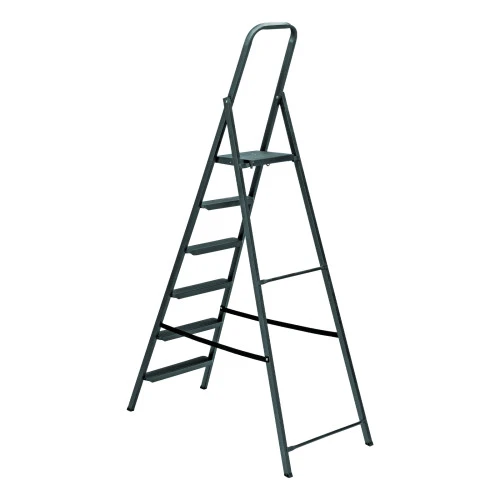 Стремянка 6 ступеней, компактная, стальная Сибртех