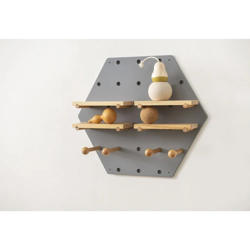 Пегборд shely, 43х50 см, светло-серый