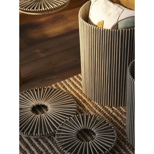 Корзина плетеная dholak grey из коллекции ethnic, размер s