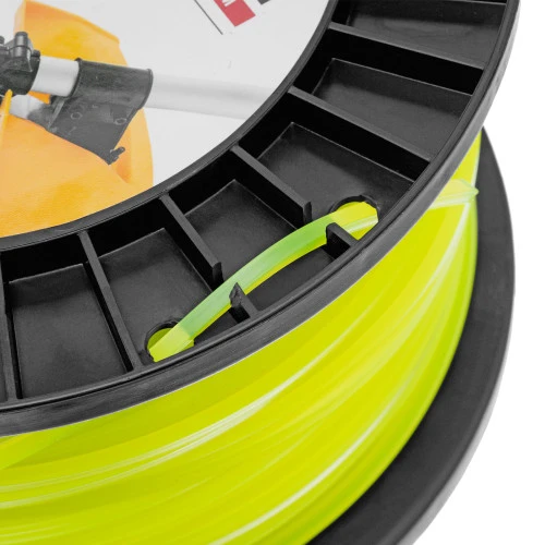 Леска для триммера квадрат, 3,0мм х 111м, на DIN катушке FLEX CORD Denzel