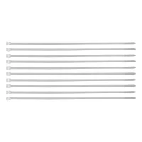 Хомуты, 300 x 4.8 мм, пластиковые, белые, 100 шт Сибртех