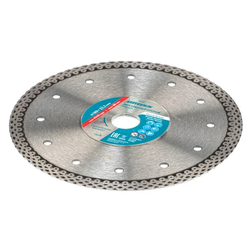 Диск алмазный, 180 х 22.2 мм, тонкий, сплошной (Jaguar) мокрая резка Gross