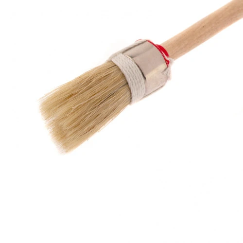Кисть круглая, Профи №2 (20 мм) натуральная щетина, деревянная ручка MTX