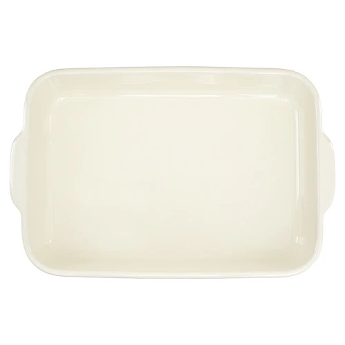 Блюдо для запекания birds of paradise, 42х27 см, кремовое