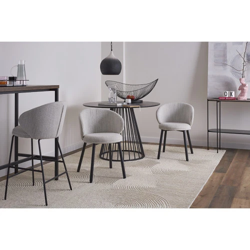 Стул полубарный comfy, рогожка, топленое молоко