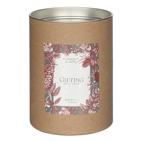 Свеча ароматическая gifting, cinnamon&apple (новая), 40 ч