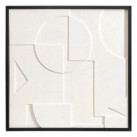 Панно декоративное с эффектом 3d minimalism, с черной рамой, 60х60 см