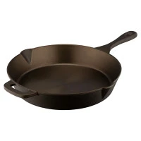 Сковорода чугунная brasen с масляной полировкой, D30 см